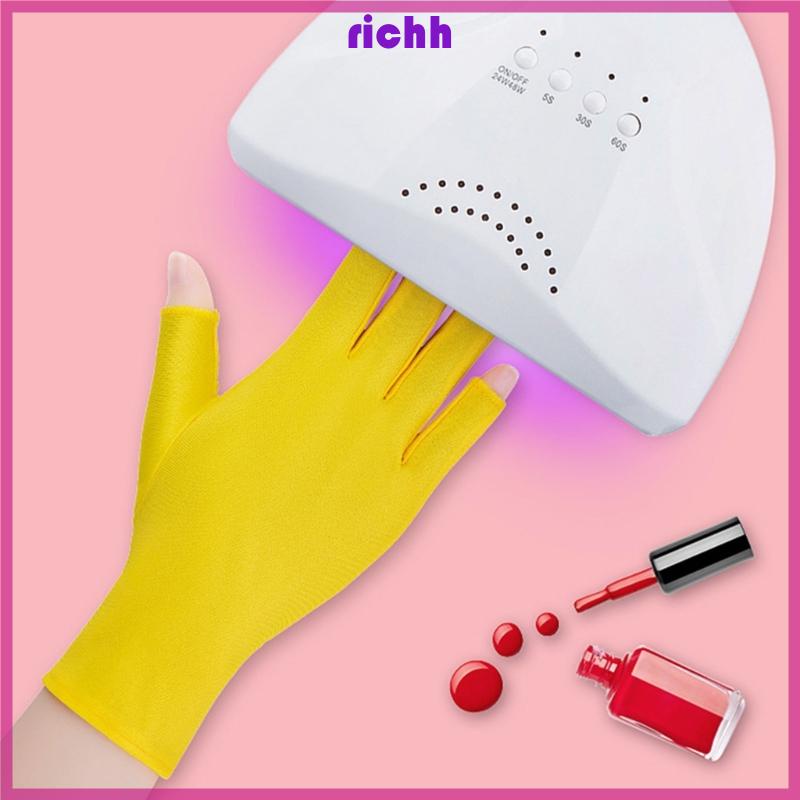 Richh Găng Tay gel uv Bảo Vệ Ngón Tay Chống Tia uv
