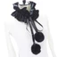 XGB Phục Hưng Tuyn Xù Cổ Cổ Chú Hề Pom Pom Choker Ruffle Cổ Thời Trung Cổ Phong Cách Victoria Trang Phục Cổ