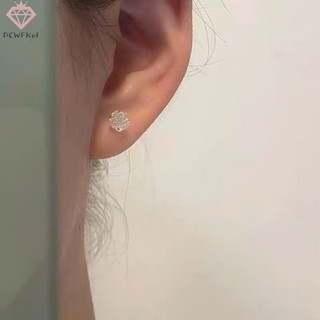 1 Đôi Bông Tai Hình Hoa Trà Trắng Thời Trang Mùa Hè Mới Cho Nữ