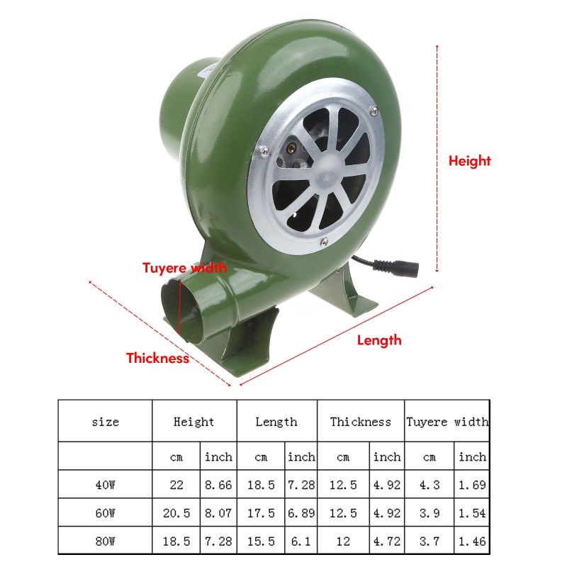 Quạt Điện Thổi Lửa Nướng BBQ Kool UK Cho Bếp Than