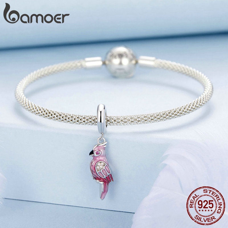 Bamoer Mặt Dây Chuyền Hình Con Vẹt Bằng Bạc 925