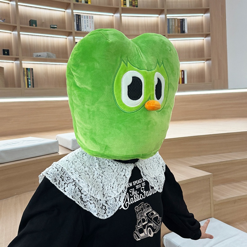 Rytanda Duolingo Gấu bông Duolingo plush toy thú nhồi bông hình cú Duo phiên bản kỉ niệm Mũ Nhồi Bông Hình Cú Mèo Dễ Thương Cho Bé