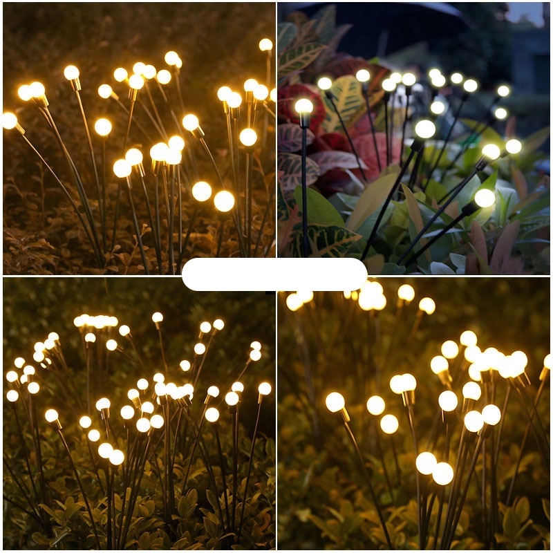 Đèn LED Đom Đóm Năng Lượng Mặt Trời Đèn Trang Trí Sân Vườn Ban Công Vườn Hoa Đèn Trang Trí Ngoài Trời