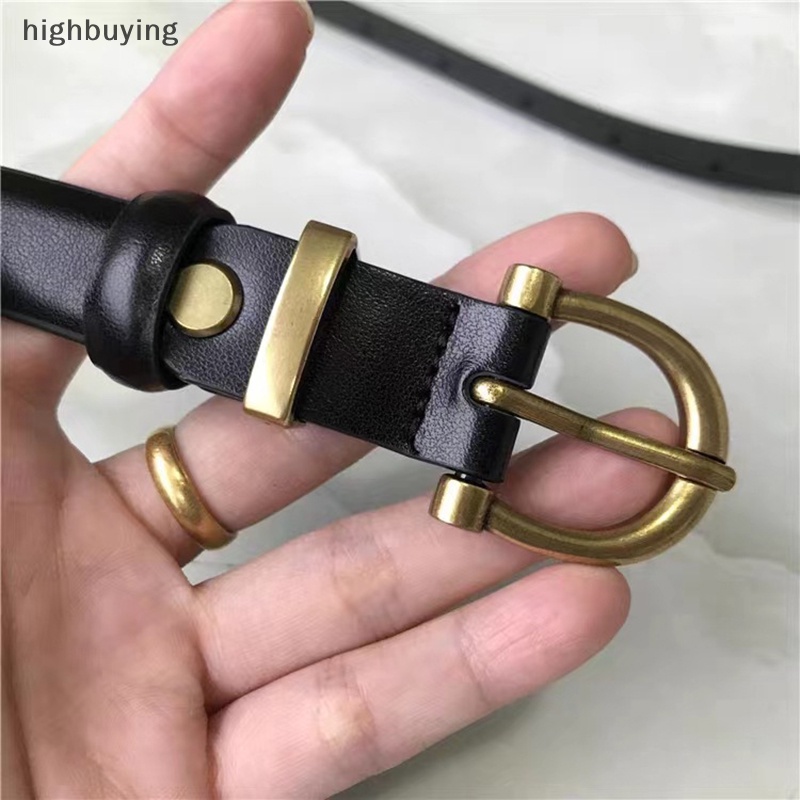 Thắt lưng da thiết kế thời trang cho nữ, khóa kim loại, phong cách mới