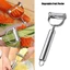 YYlingx Dụng cụ bào dưa, Phụ kiện nhà bếp Dụng cụ gọt vỏ trái cây rau củ hai đầu, Chuyên nghiệp nhiều chức năng Thép không gỉ Julienne Dưa chuột Khoai tây cà rốt