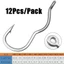 ESSENCEH 12 Cái / gói Móc Câu Cá, Chống Trơn Trượt Bằng Mắt Tự Động Lật Fishhook, Thép Carbon Cao Sắc Nét Câu Cá