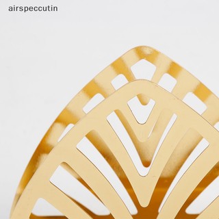 Airspeccutin Giá Đỡ Khăn Ăn Bằng Thép Không Gỉ Mạ Vàng Hình Vuông Sáng Tạo