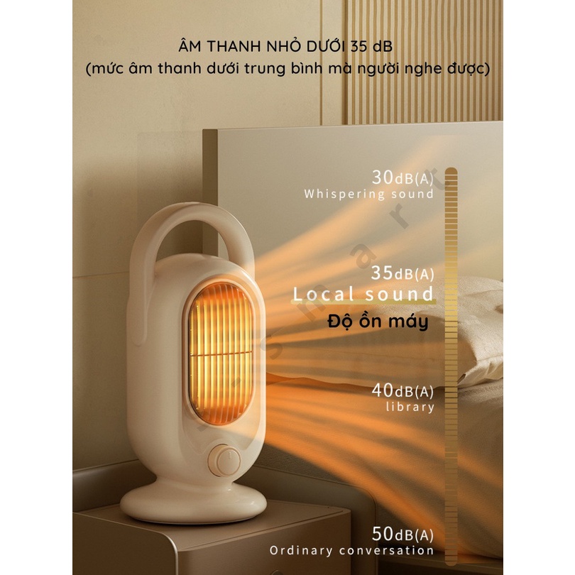 [Rẻ vô địch] [Siêu Sale] [FreeShip] [Ảnh thật] Máy sưởi gốm PTC có quai xách 1200wath