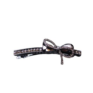 Mauropoli [Sẵn sàng] Kẹp lò xo nơ kim cương giả khí chất Đầu lưng OL cao cấp Kẹp tóc nửa mảnh Kẹp tóc bên Nổ Clip