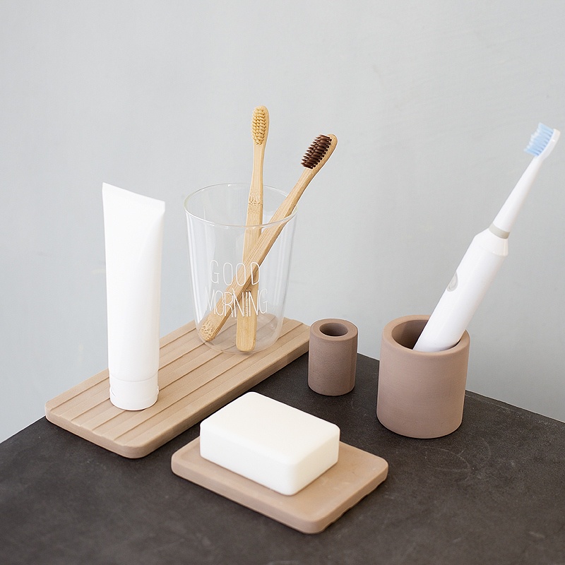 Giá Đỡ Bàn Chải Đánh Răng Diatomite Chất Liệu Tự Nhiên Hút Ẩm Nhanh Khô Tiện Dụng | BigBuy360 - bigbuy360.vn