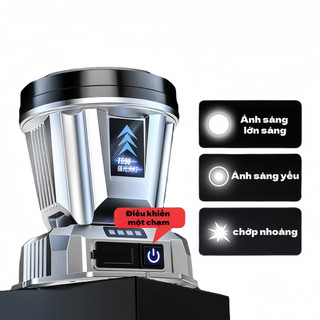 Đèn pha LED, đèn pha siêu sáng, công suất cao, chống thấm nước, có thể sạc lại, có thể xoay, dễ dàng mang theo khi cắm t