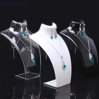 Giá đỡ trưng bày trang sức bằng nhựa hình ma nơ canh mô hình thời trang vòng cổ hình nộm mặt dây chuyền bông tai hiển thị đứng