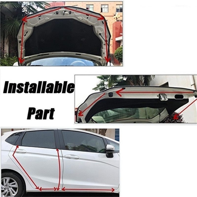 Cuộn Dây Mạ chrome 6m Hình Chữ u Dùng Trang Trí Viền Cửa / Lỗ Thông Gió Xe Hơi sedan