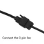 Cáp kết nối MOON DC5511 đến 4Pin 4Pin Máy tính PC Quạt Bộ chuyển đổi cáp nguồn