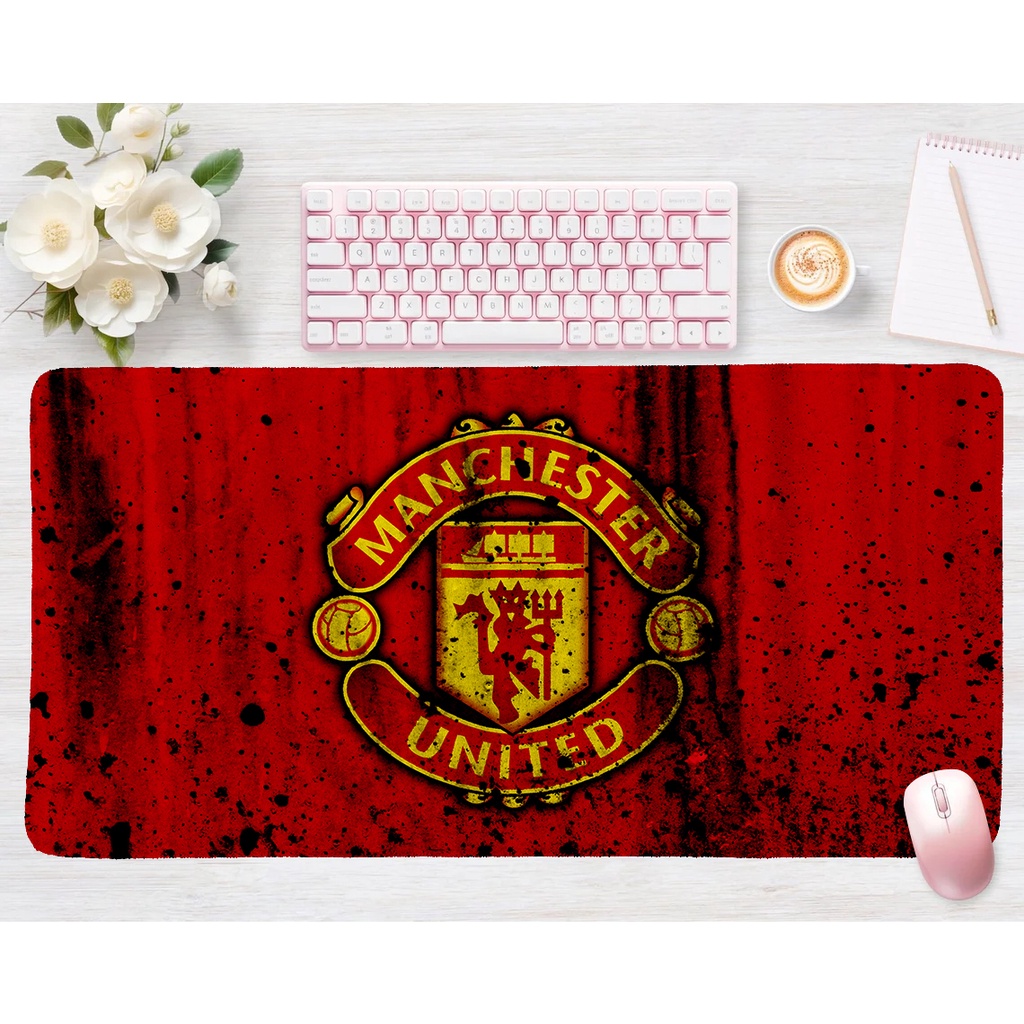 Tấm Lót Chuột laptop Hình Câu Lạc Bộ manchester united Kích Thước 60x30cm