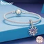 Bamoer Mặt Dây Chuyền Bạc sterling 925 Hình Bướm Mặt Trời Mắt Quỷ Màu Xanh Dương Tím Ma Thuật diy Sưu Tập Thế Giới Ma Thuật BSC935