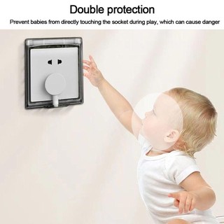 Hộp chống nước ổ cắm YMIFI, Vỏ bảo vệ công tắc nhựa tự dính, Nguồn cung cấp ổ cắm điện 86 loại treo tường