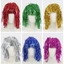 DELMER Halloween Màu Tóc Giả, Kim Loại Lạ Mắt Đầm Lá Tinsel Tóc Giả, Phụ Kiện Tóc Ngộ nghĩnh Cosplay Lấp Lánh Sáng Bóng Đảng Tóc Giả