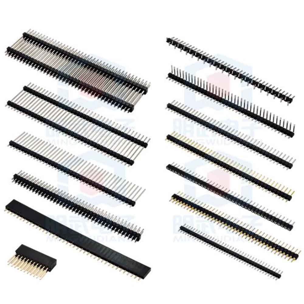 100 chiếc 1x40 Pin 2.54mm Góc phải Hàng đơn Nam Pin Header Connector ...
