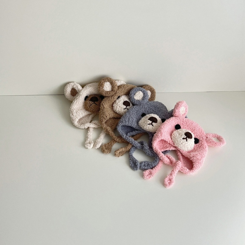 Dasbsug Bé Nắp Bonnet Bé Sơ Sinh Bé Sơ Sinh Mũ Bò Mềm Mại Dễ Thương Mũ Gấu Mùa Đông Mũ Ấm Áp Cho Bé Trai Bé Gái Sơ Sinh Breathabl