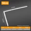 YYlingx Thước vuông góc, Thép không gỉ 30 / 50CM Đồng hồ đo góc phải, Dụng cụ đo đa chức năng Cân hai mặt Tam giác Thước chế biến gỗ