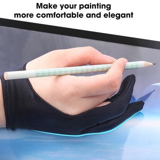 Găng Tay Hai Ngón Chống Bám Vân Tay Dùng Vẽ graffiti Chuyên Nghiệp Dành Cho ipad / Máy Tính Bảng