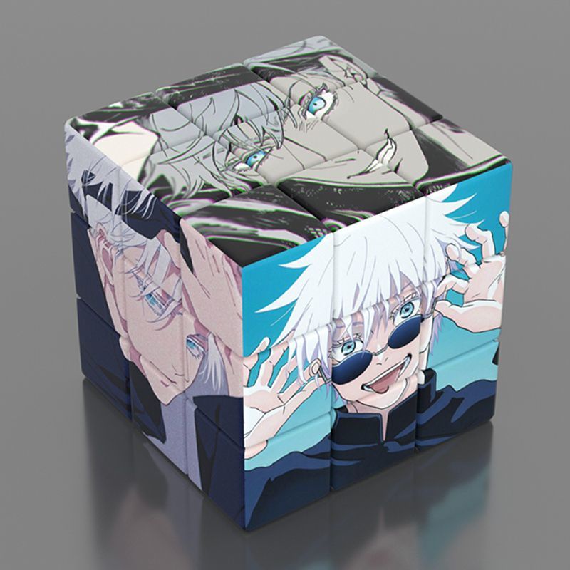 Gojo satoru jujutsu kaisen thứ ba khối rubik đồ chơi phát triển trí tuệ ...