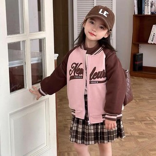 K21- Áo khoác Boomber bé gái cực dễ thương - Size 8-24Kg