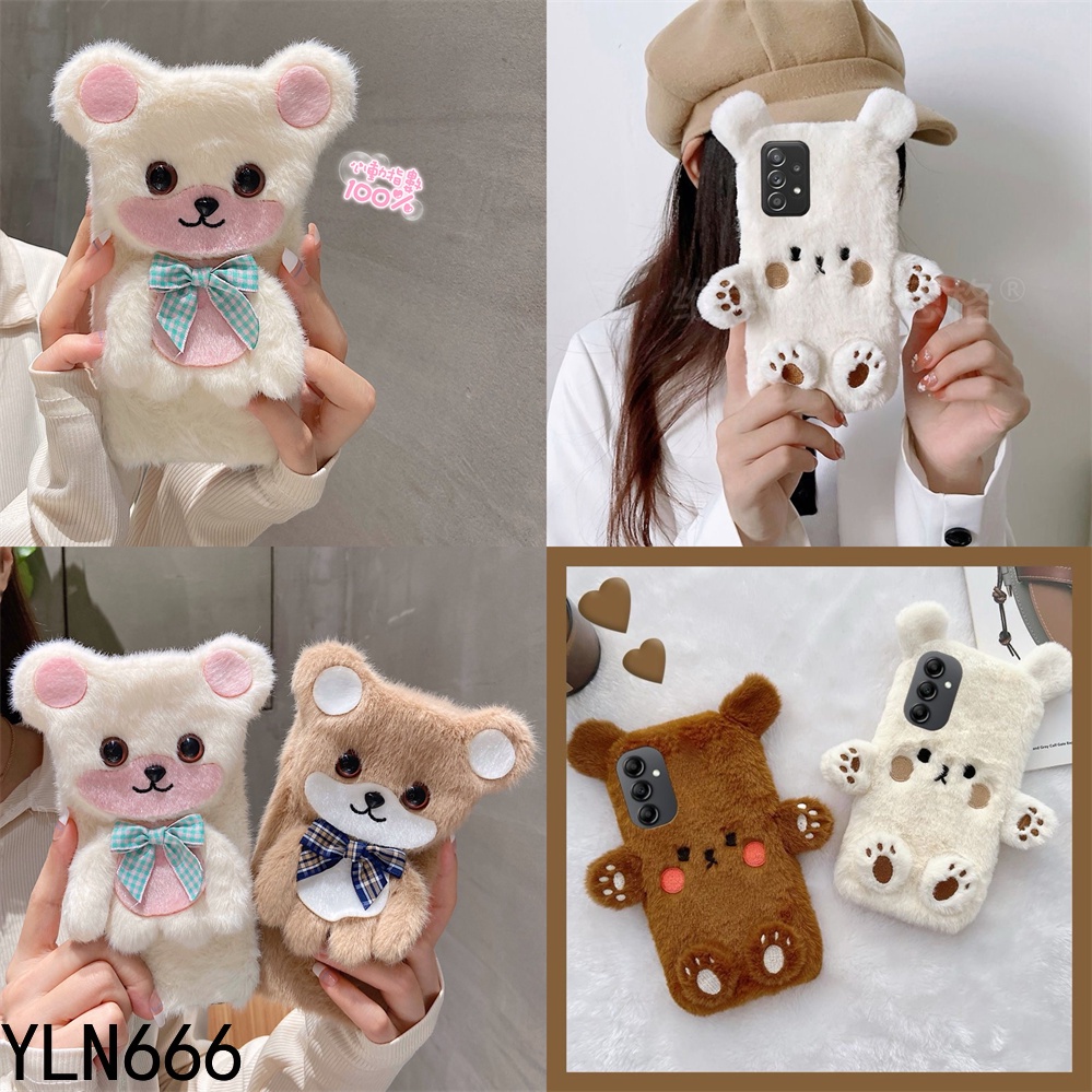 Dành Cho OPPO A18 A57 A58 A77 A78 A79 A80 A60 A92 A38 A72 A16K A17 A12 A15 A53 A33 A31 A5X A3PRO Thời Trang Phong Cách Mới Gấu Dễ Thương Sang Trọng Phong Cách Sang Trọng Sang Trọng Bảo Vệ Chống Sốc