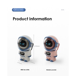 Loa bluetooth Kiêm Đồng Hồ Báo Thức Thông Minh Hình Phi Hành Gia Sáng Tạo
