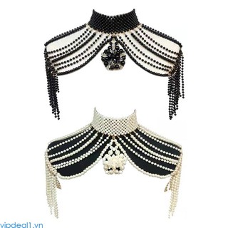 Vòng cổ Cơ Thể Chuỗi Hạt Ngọc Trai vipdeal1 Thời Trang Cho Nữ