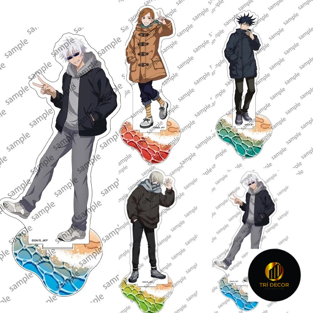 Mô hình Standee Hot Jujutsu Kaisen Gojo Satoru Geto Suguru CP Series Anime!! Phụ kiện trang trí để bàn góc học tập
