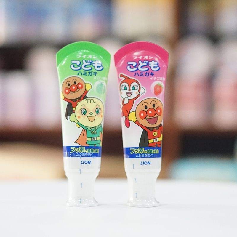 Kem Đánh Răng LION - Kem Đánh Răng Cho Bé TiBong Store Nuốt Được Làm Từ Các Thành Phần tự nhiên, An Toàn
