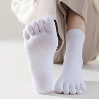 Sfse - Vớ Cotton Năm Ngón Thấm Hút Mồ Hôi Thoáng Khí - Dành Cho Nam Và Nữ - Thể Thao Chạy Bộ - Ống Trung Bình