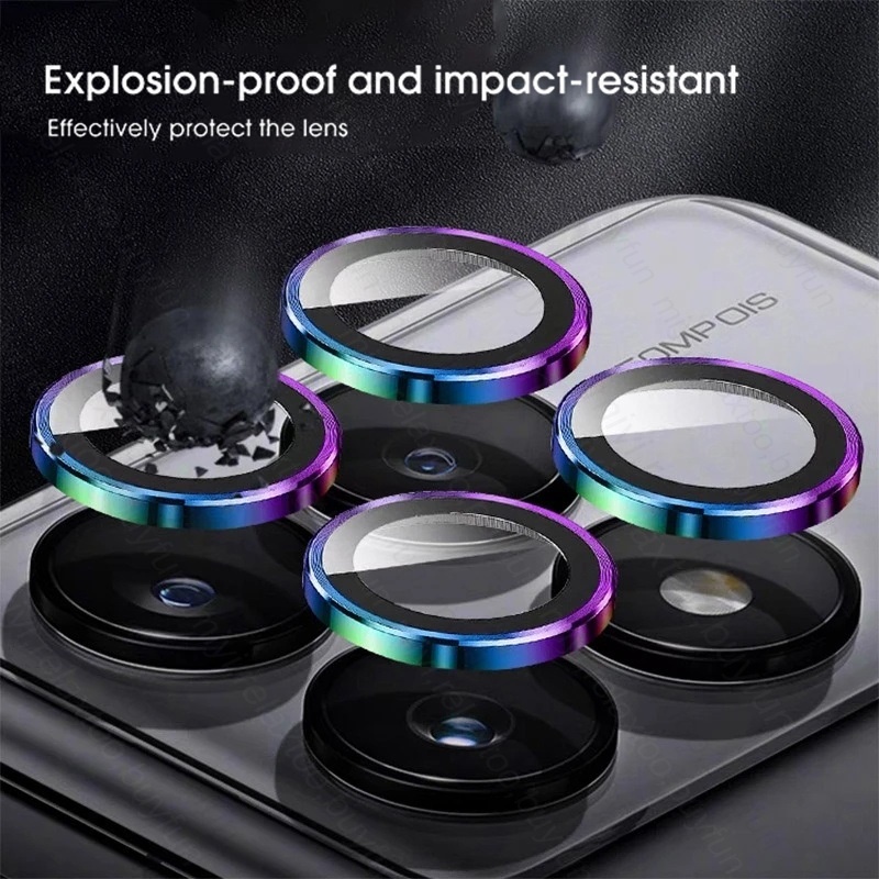 Ốp Điện Thoại Kính Cường Lực Viền Kim Loại Cho Poco X6 Pro 5G 2024 Poco X6Pro PocoX6Pro 5G Redmi K70 X6 Pro K70E 2024