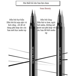 Bút kẻ mắt chống lem đầu 0.02mm siêu mảnh MAycreat_SoNBeauty Nữ Cosmetic