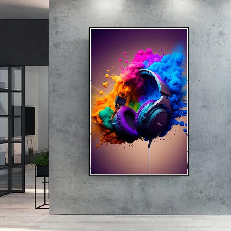 Bộ Điều Khiển Trò Chơi Nhiều Màu Sắc Nghệ Thuật Treo Tường Poster In Hình Bắc Âu Thẩm Mỹ Tranh Canvas Chơi Game Bé Trai Phòng Trang Trí Nhà Cửa