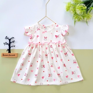 Váy cánh tiên chính hãng Bunny vải thun cotton mát cho bé từ 1-5 tuổi