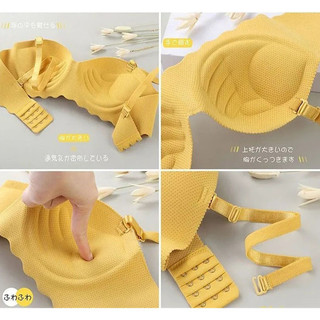 Áo ngực liền mạch dành cho nữ có đệm dày và áo ngực đúc tay chống chảy xệ Áo ngực đẩy liền mạch một mảnh