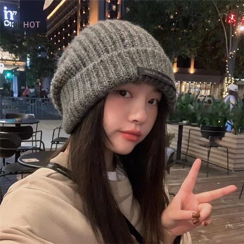 Julyhot Mũ Màu Trơn Thu Đông Mũ Ấm Áp Cho Nữ Bé Gái Đơn Giản Ngoài Trời Mũ Ấm Thời Trang Đa Năng Hàng Ngày Mũ Thường Ngày Quà Tặng Massivedeals