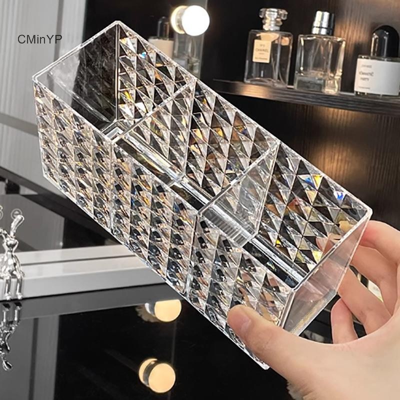Hộp Đựng Mỹ Phẩm Trong Suốt, Dụng Cụ Trang Điểm, Cọ Trang Điểm, Bàn Chải, Acrylic, Bảo Quản, Vinh Quang