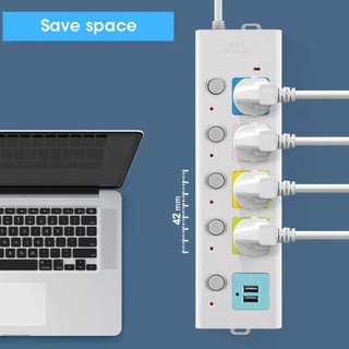 Ổ Cắm Điện Thông Minh Đa Năng Có 2 Cổng Sạc usb Chất Lượng Cao