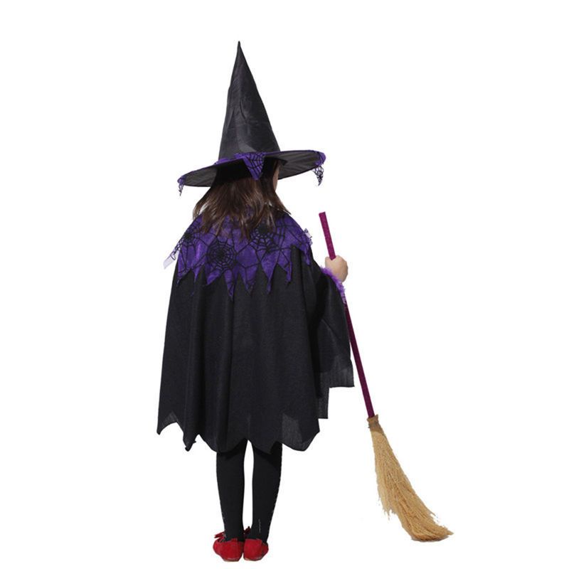 Đầm Hóa Trang halloween Nhân Vật Phù Thủy Dễ Thương Cho Bé