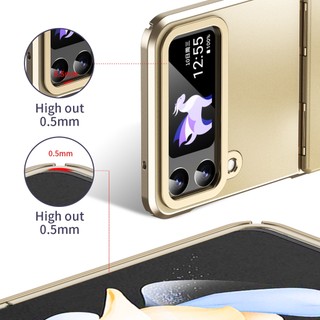 Vỏ Bản Lề Mạ Sang Trọng Cho Samsung Galaxy Z Flip 6 Flip 5 Z Flip 4 5G Ốp Lưng Bảo Vệ PC Mờ Chống Sốc Ốp lưng Z Flip 3