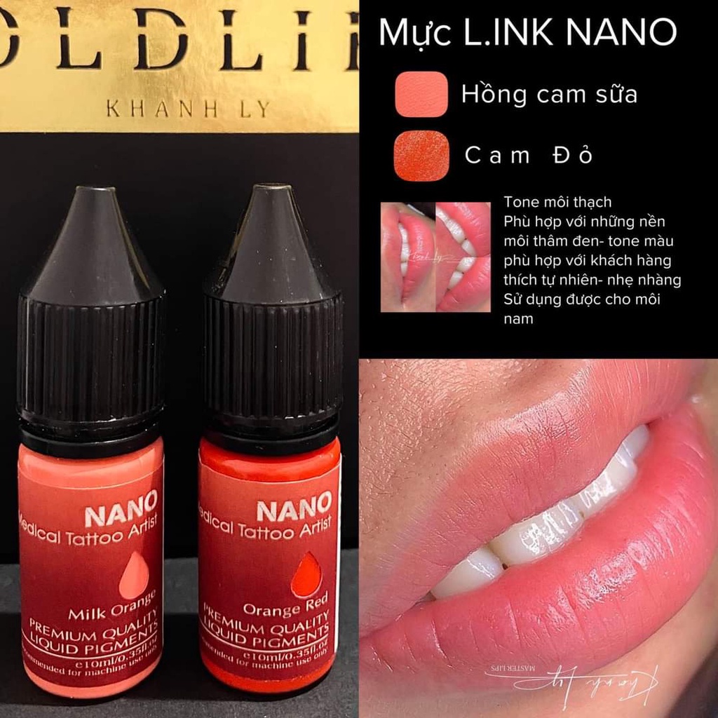 Mực Bong Đậm Nguyễn Khánh Li LINK Boldlip 5ml và 10ml