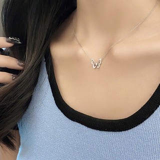 Vòng Cổ choker Đính Đá Hình Bướm Lấp Lánh Sang Trọng Cho Nữ
