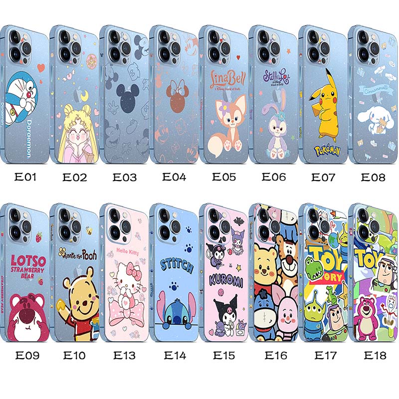 Hoạt Hình Miếng Dán Bảo Vệ Lưng Trong Suốt Cho iphone 15 pro max iphone15 15pro 15promax