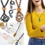 Dây chuyền JUNYUE88US, Giá đỡ vòng cổ pha lê bện DIY, Giá đỡ đá rỗng Dây sáp dệt tay Chiều dài có thể điều chỉnh Vòng cổ bện có thể điều chỉnh