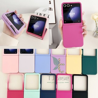Bao Da Điện Thoại Siêu Mỏng Màu Trơn Cho samsung galaxy z flip 5 Ốp