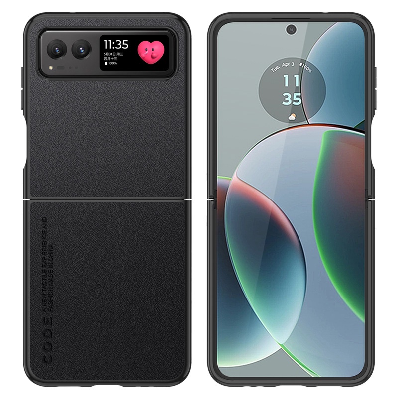 Dành Cho Motorola Razr 40 / Razr 40 Ultra 2023 Vỏ Bảo Vệ Họa Tiết Da Thời Trang